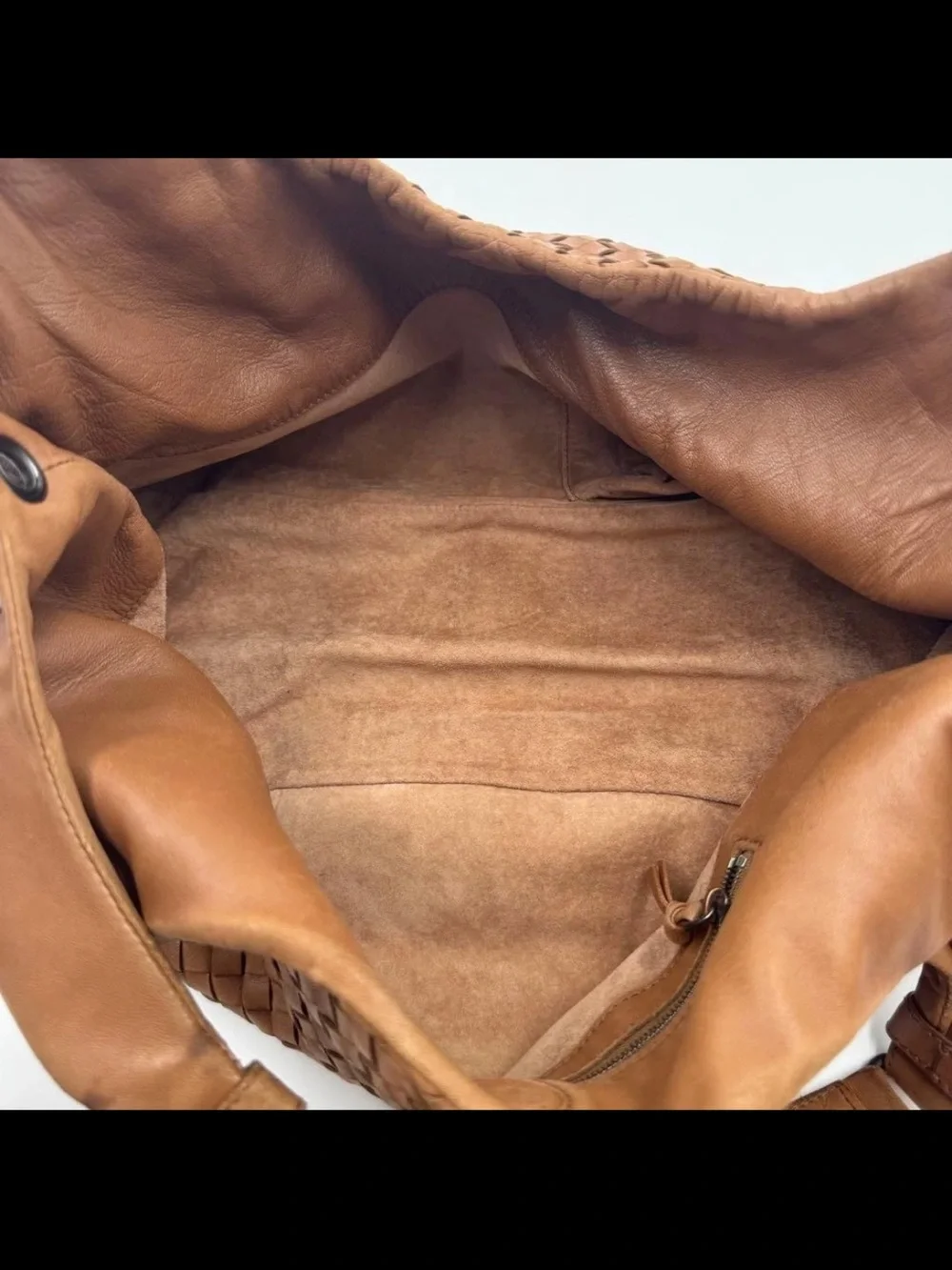 Bottega Veneta Tan Woven Intrecciato Leather Hobo
